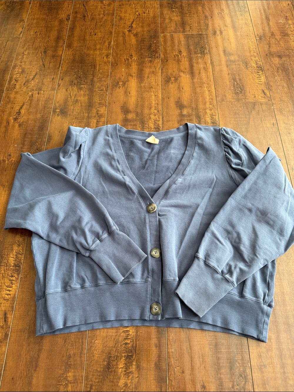 Matilda Jane Slate Blue V-Neck Button Cardigan